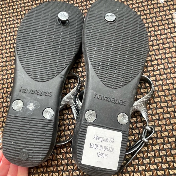 NEW!  Havaiana Freedom Glamour sandals with Swarovski crystals - 35/6 - Picture 5 of 6